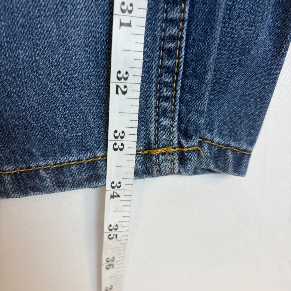 Levis 505 Regular Fit Jeans Boys 12 Reg 26x26 Medium Wash Blue Denim Adjustable - Picture 5 of 10